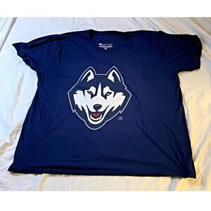 UCONN 3XL Husky Logo T Shirt Blue Unbranded Connecticut NCAA
